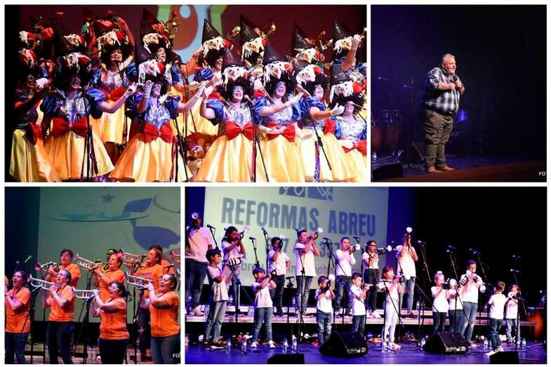 El acto de presentación de la murga tuvo lugar este domingo en el Teatro Municipal de Telde (Foto Antonio Alí)